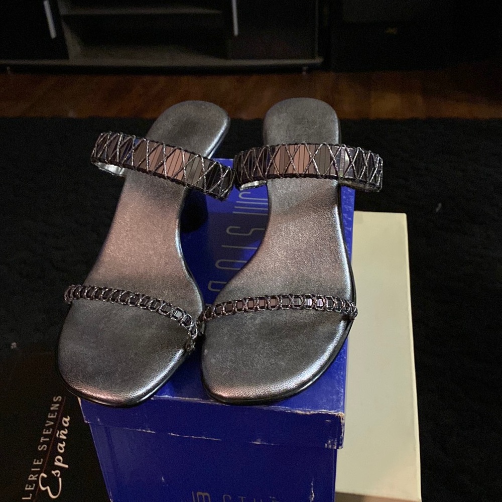 Black dress sandals